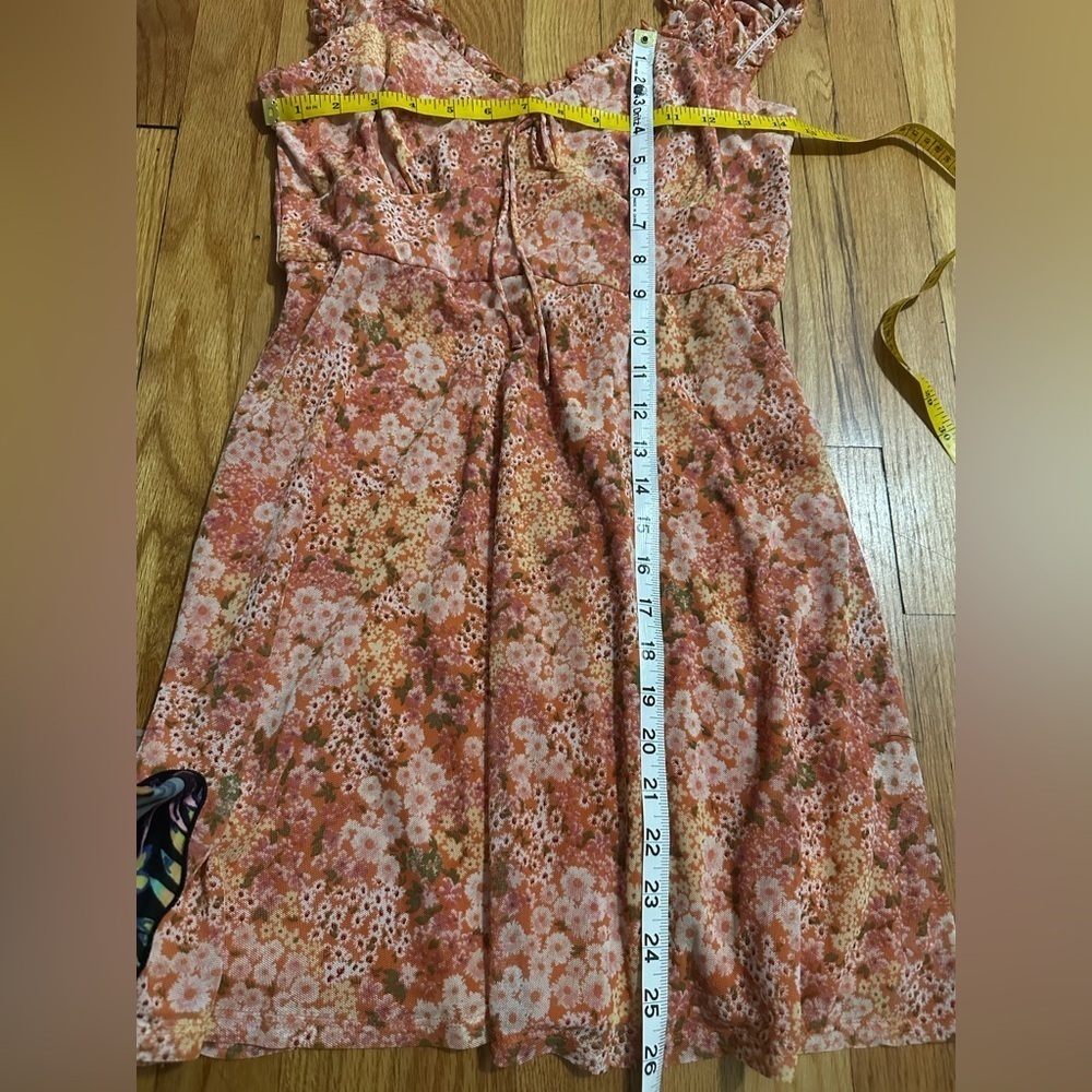 Floral Orange Dress - Picture 5 of 5
